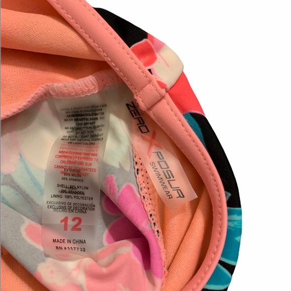 Girls ZeroXPosur tankini with skirt size 12 - Picture 3 of 3